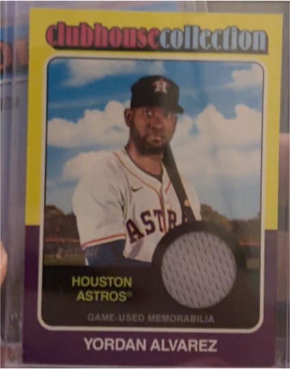 2024 Topps Heritage High Number Clubhouse Collection #CCR-YA Yordan Alvarez — front