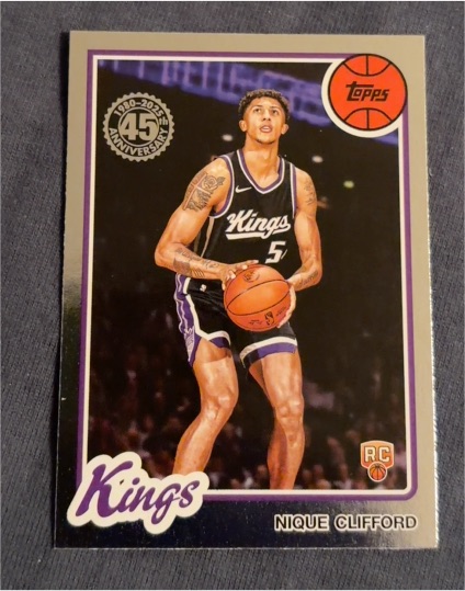 2025-26 Topps Basketball 45th Anniversary #80BK-70 Nique Clifford — front