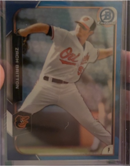 2015 Bowman Chrome #20 Zach Britton — front