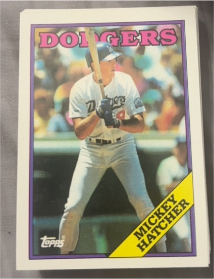 1988 Topps #607 Mickey Hatcher — front