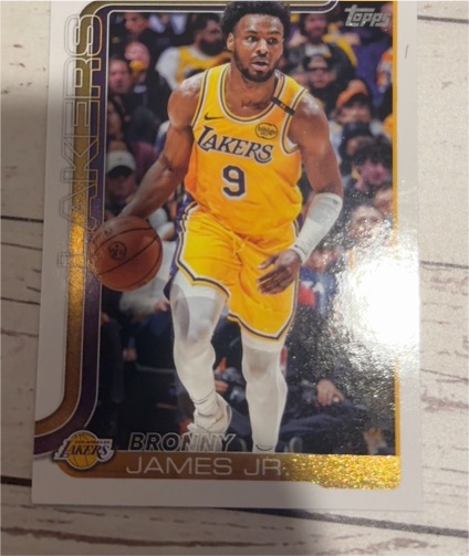 2025-26 Topps #152 Bronny James Jr. — front