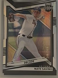 2022 Panini Elite Extra Edition Decade Die-Cut Nate Savino — front