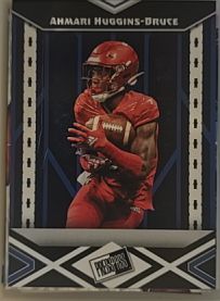 2024 Leaf Metal Collective Football Proof Ahmari Huggins-Bruce — front