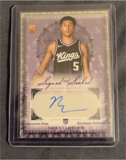 2025-26 Topps #BSI-NC Nique Clifford Signed and Sealed — front