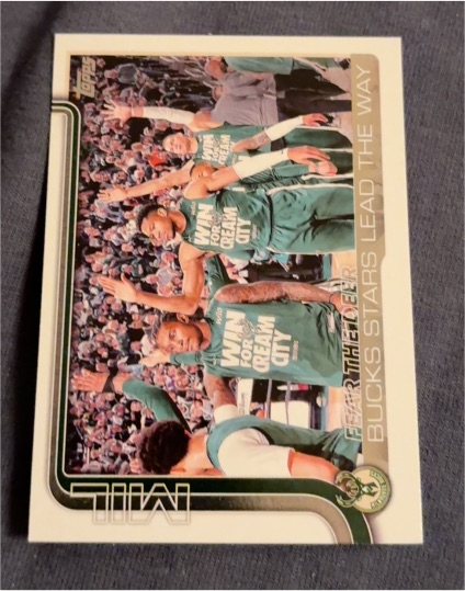 2025-26 Topps #281 Fear the Deer: Bucks Stars Lead the Way — front