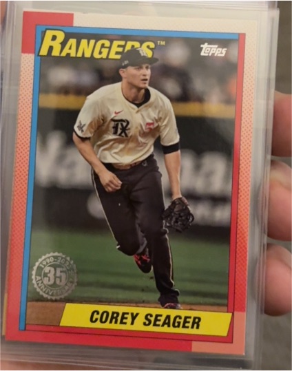 2025 Topps Series 1 - 1990 Topps Baseball Corey Seager #T90-4 — front