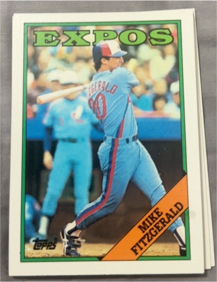 1988 Topps #674 Mike Fitzgerald — front