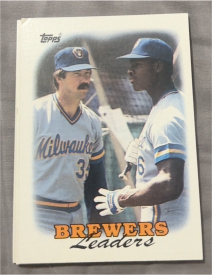 1988 Topps #639 Brewers Leaders Milwaukee Brewers — front