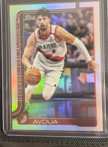 2025-26 Topps #125 Deni Avdija Portland Trail Blazers — front