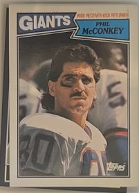 1987 Topps #16 Phil McConkey New York Giants — front
