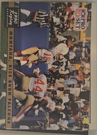 1991 Pro Set #329 Joe Montana / Jerry Rice — front
