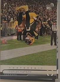 2022 Panini Chronicles #PH-34 Christian Watson Photogenic Rookie — front