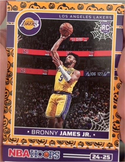2024-25 Panini Haunted Hoops Orange #279 Bronny James Jr. — front