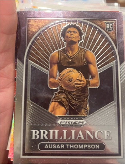 2023-24 Panini Prizm Draft Picks #12 Ausar Thompson Brilliance Rookie — front