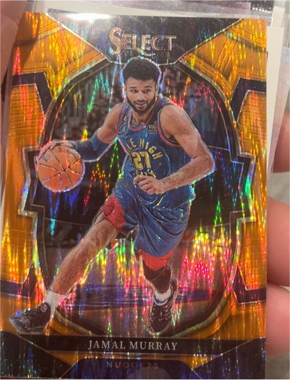 2022-23 Panini Select Orange Flash Prizm #39 Jamal Murray Denver Nuggets — front