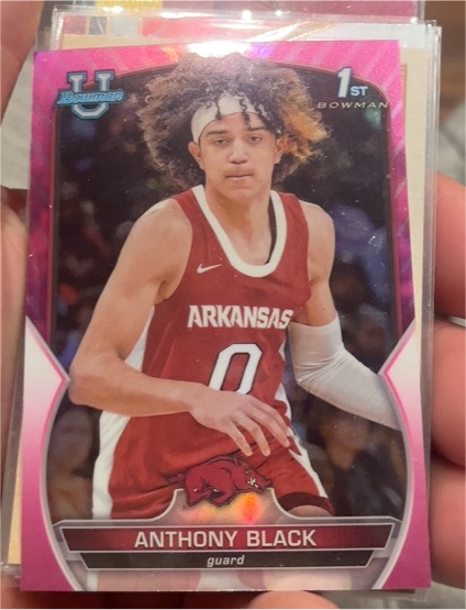 2022-23 Bowman University Chrome #58 Anthony Black — front