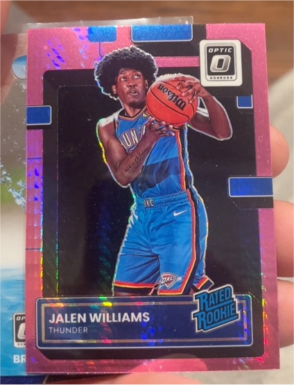 2022-23 Donruss Optic #235 Jalen Williams Rated Rookie — front