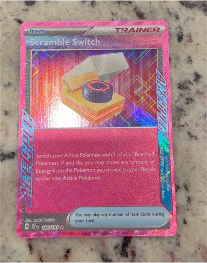 2024 Pokémon Sv08: Surging Sparks #186 Scramble Switch — front