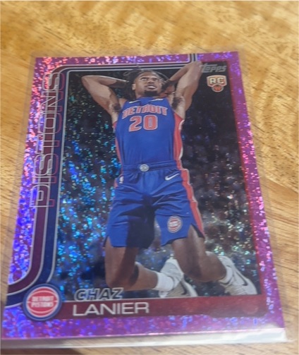 2025-26 Topps #238 Chaz Lanier RC Pistons — front