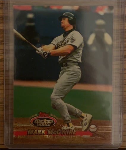 1993 Topps Stadium Club #595 Mark McGwire — front
