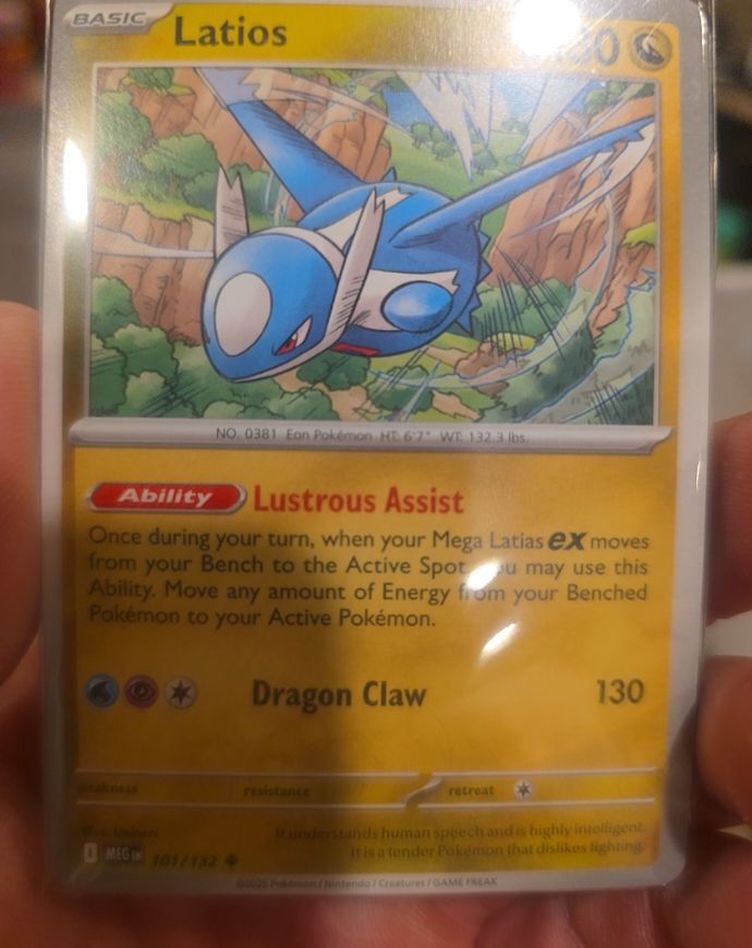 2023 Pokemon ME01: Mega Evolution #101 Latios — front