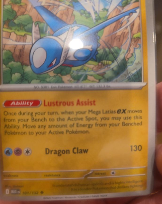 2014 Pokemon ME01: Mega Evolution #101 Latios — front