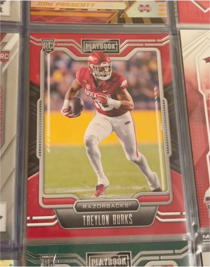 2022 Panini Chronicles Draft Picks Playbook #15 Treylon Burks — front