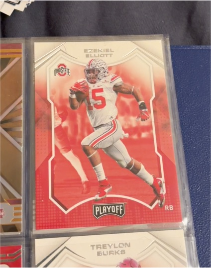 2022 Panini Chronicles Draft Picks Playoff #27 Ezekiel Elliott — front