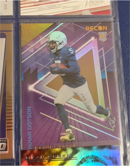 2022 Panini Chronicles Draft Picks Recon #11 Jahan Dotson — front