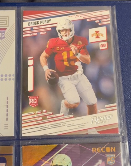2022 Panini Chronicles Draft Picks Prestige #25 Brock Purdy — front