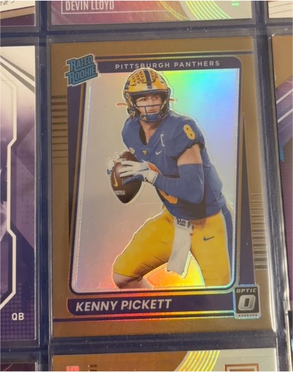 2022 Panini Chronicles Optic #7 Kenny Pickett Rated Rookie — front