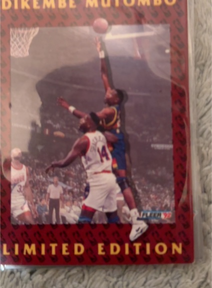 1991-92 Fleer #1 Dikembe Mutombo Limited Edition — front