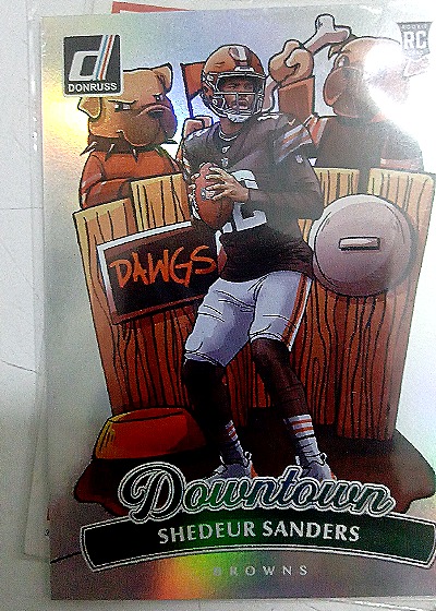 2025 Donruss #17 Shedeur Sanders Downtown — front