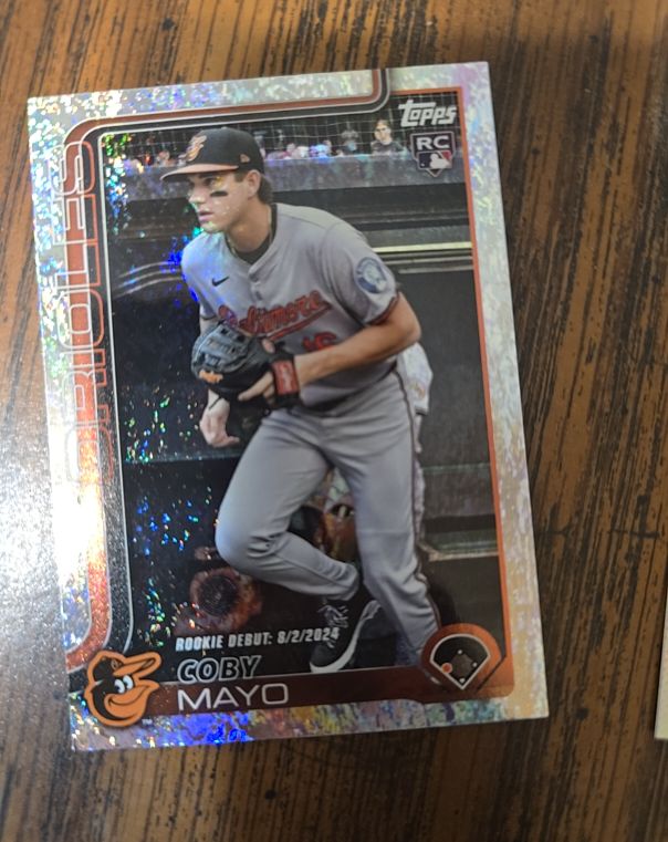 2025 Topps Update #US282 Coby Mayo Rookie Debut — front