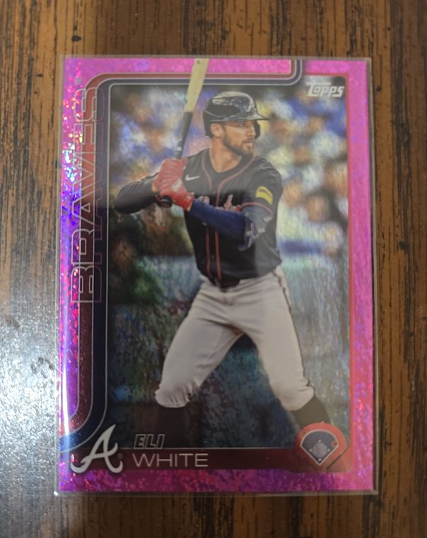 2025 Topps Series 1 Pink Sandglitter #U Eli White — front