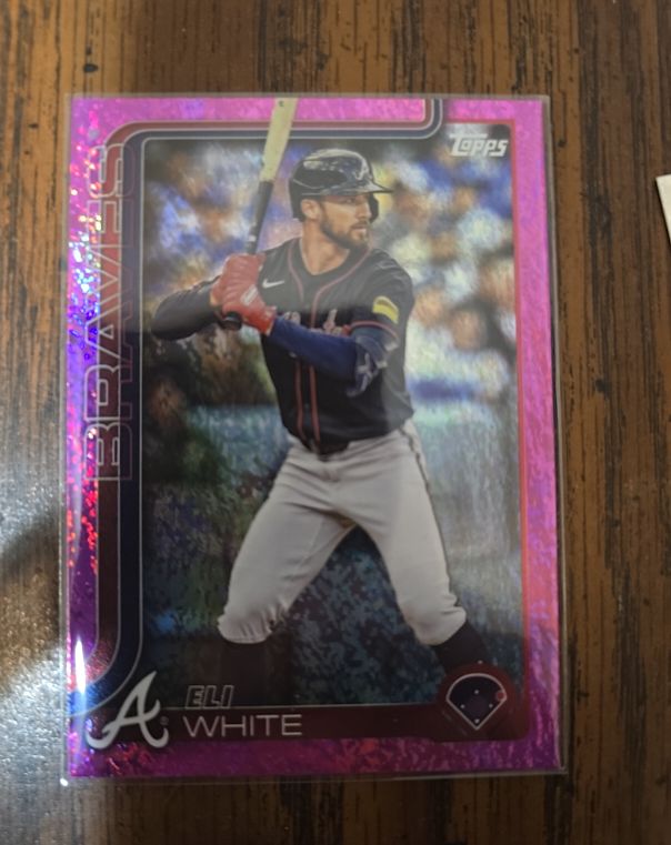 2025 Topps Series 1 Pink Holo Foil Eli White — front