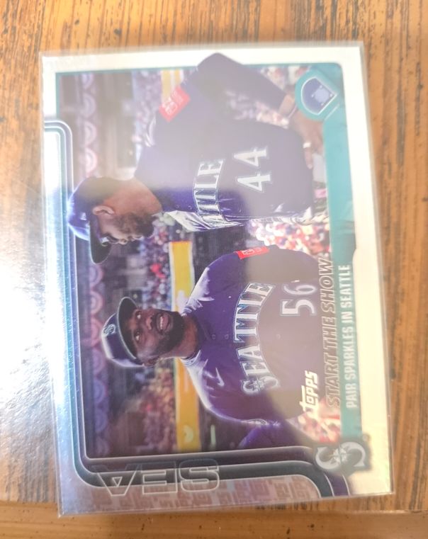 2025 Topps Update #US244 Start The Show Julio Rodríguez / Randy Arozarena — front