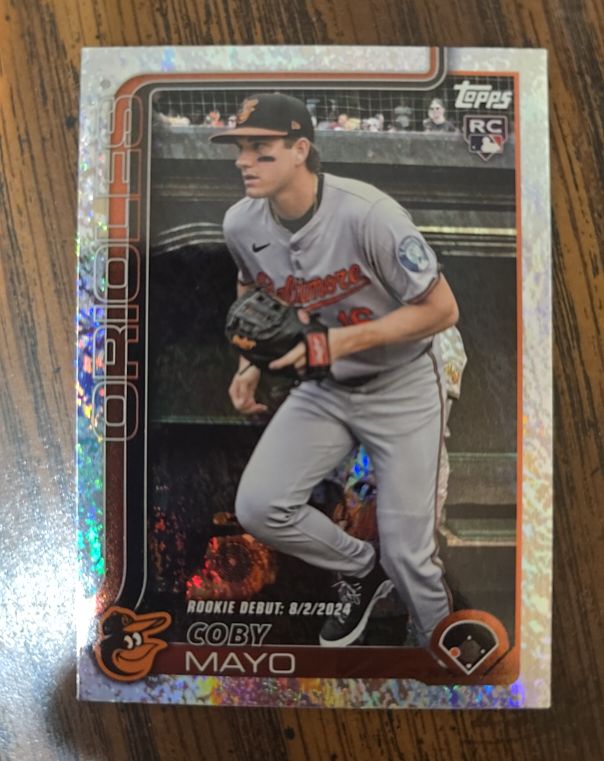 2025 Topps Update #US282 Coby Mayo Rookie Debut — front
