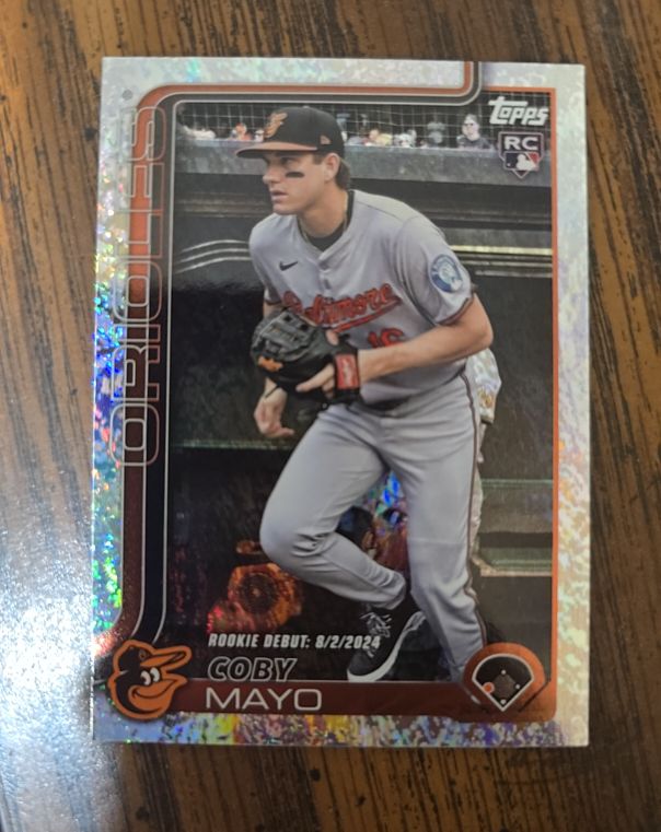 2025 Topps Update #US282 Coby Mayo Rookie Debut — front