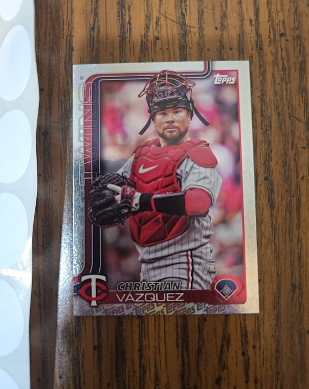 2025 Topps Update Series #US7 Christian Vazquez — front