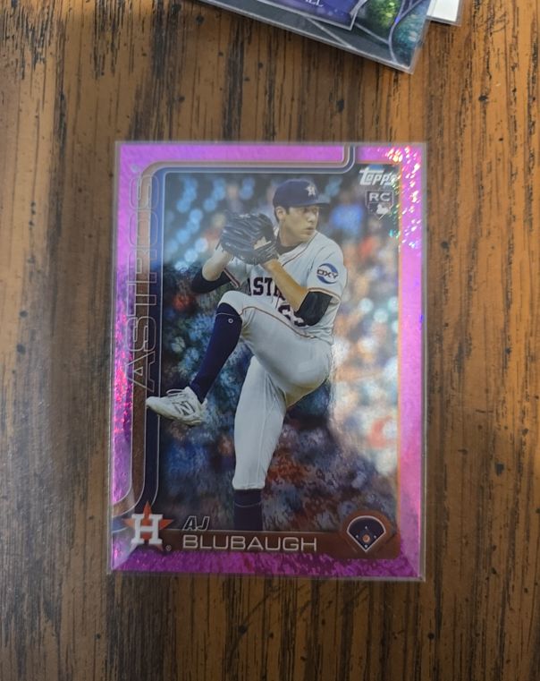 2025 Topps #AJ Blubaugh Rookie Card — front