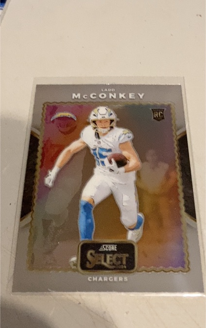 2024 Panini Select Score Select Throwback #25 Ladd McConkey — front