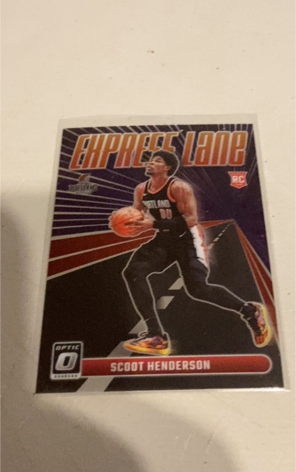 2023-24 Panini Donruss Optic #14 Scoot Henderson Express Lane Rookie — front