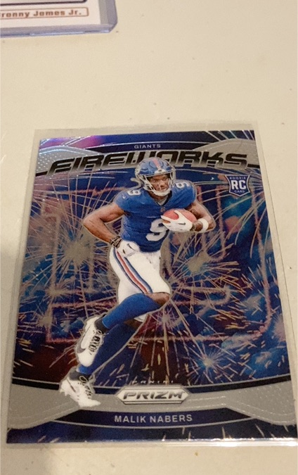 2024 Panini Prizm Fireworks #21 Malik Nabers — front