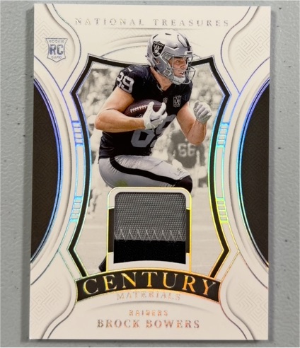 2024 Panini National Treasures Century Materials #CM-BBO Brock Bowers — front