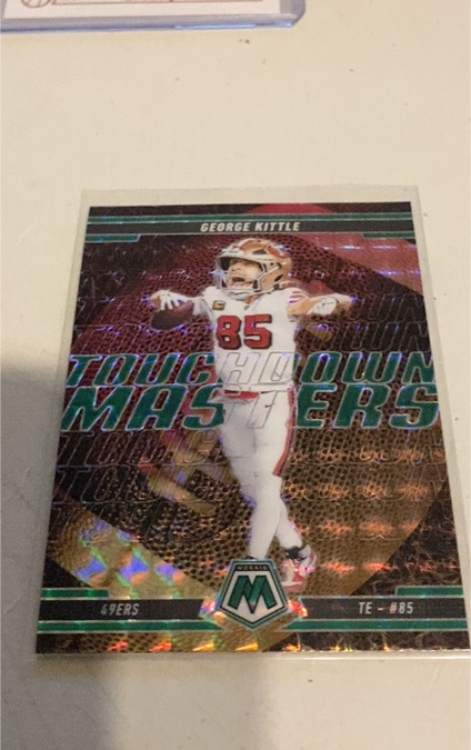 2025 Panini Mosaic #14 George Kittle Touchdown Masters — front