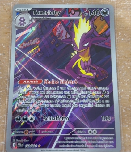 2025 Pokémon TCG #103 Toxtricity Phantasmal Flames Illustration Rare — front