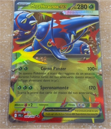 Mega Heracross ex 004/094 Phantasmal Flames — front