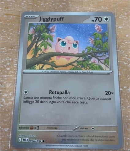 2025 Pokémon ME02: Phantasmal Flames #076 Jigglypuff — front
