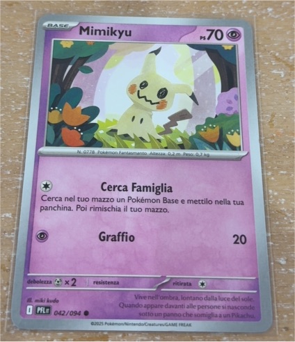 2025 Pokemon ME02: Phantasmal Flames #042 Mimikyu — front